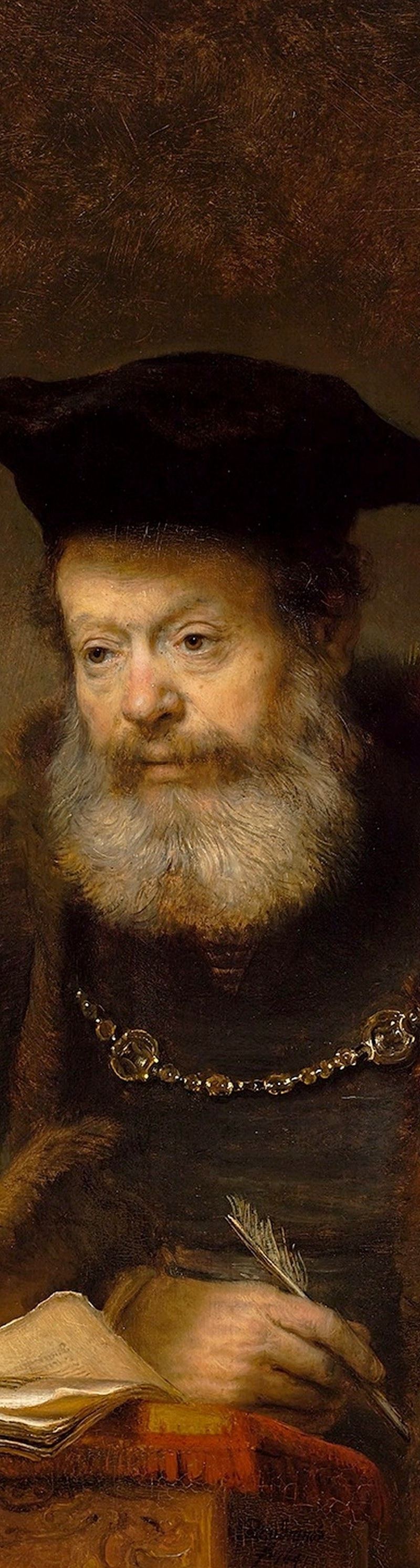 Scholar at the Lectern &mdash; Rembrandt, 1641