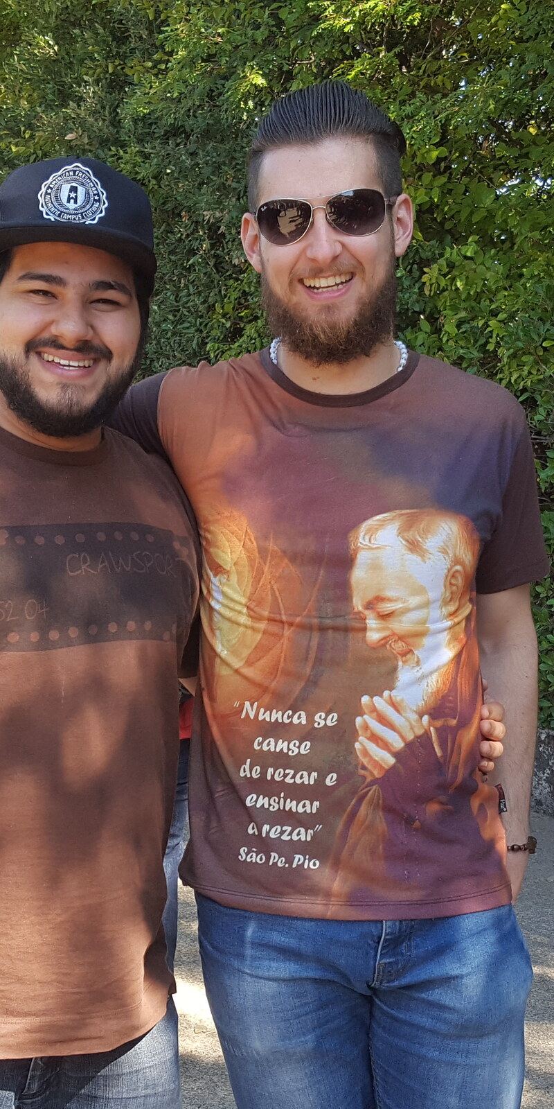 Gustavo e Felipe em Medjugorje com a Legião de Maria, 2017